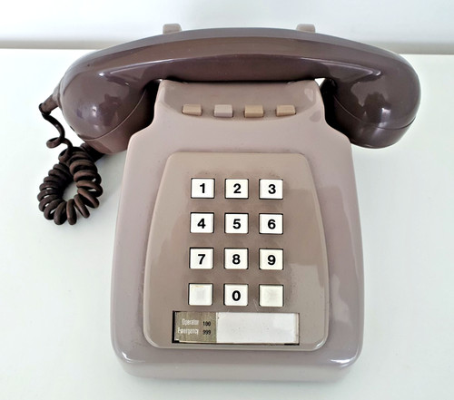 Vintage telephone corded - corded, push