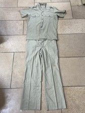 Post WW2 British Army 1978 Dated Tropical Tan Short Sleeve Shirt & Trousers