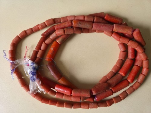 Yoruba coral beads nigeria - coral,