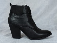 Black Faux leather Victorian