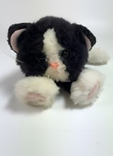 2001 DSI Kitty Kitty Kittens “Midnight” Black & White Cat Plush – Purring