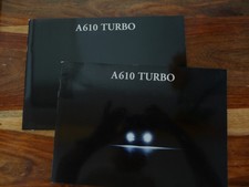 RENAULT A610 TURBO A4  Two Part Car Sales Brochure 1992  Excellent Condition