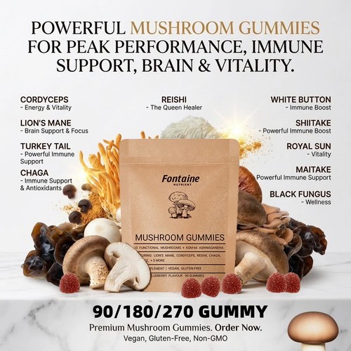 Powerful mushroom gummies - mushroom,