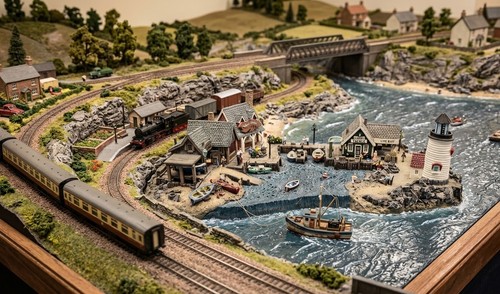 Gauge scale coastal harbour - z,