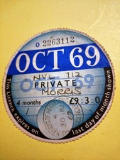 Tax Disc 1969