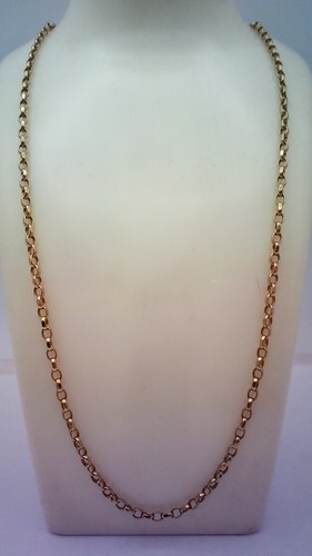 Gold oval link belcher - ct,