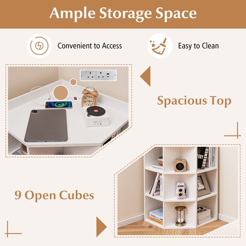 Corner bookshelf tier - corner,