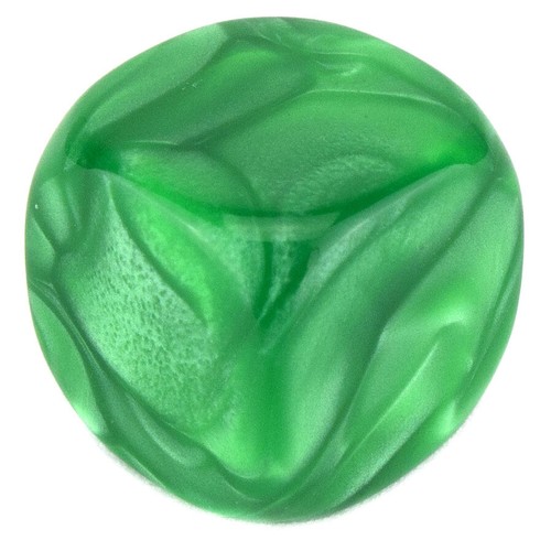 Blank dice pearl - pearl, round