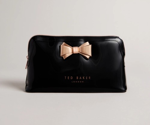 Ted baker black shiny bow - black,