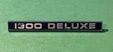 HILLMAN 1300 DELUXE - VINTAGE METAL CAR BADGE / EMBLEM - 125 X 12  MM
