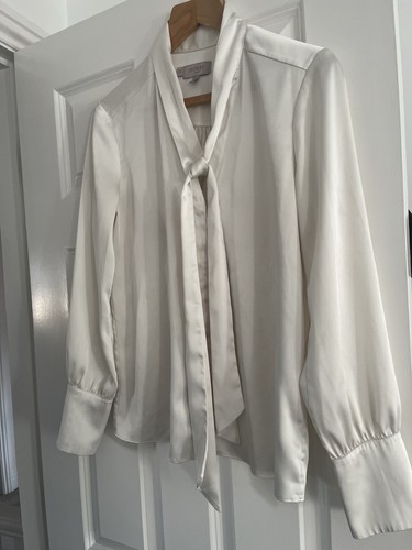 Hobbs pussybow satin - , shirt
