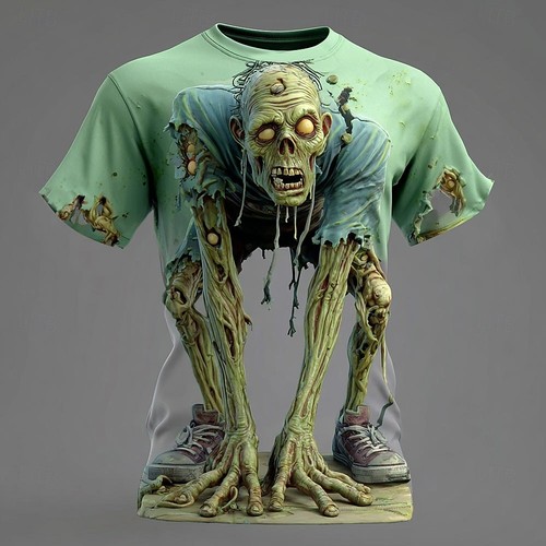 Zombie halloween shirt - zombie,