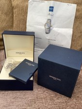 Vintage Raymond Weil Geneve Empty Watch Box with Booklet and Original Papers