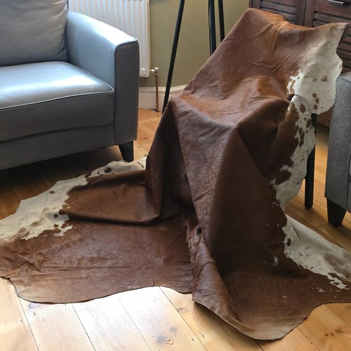 Handmade cowhide rug - rug, genuine