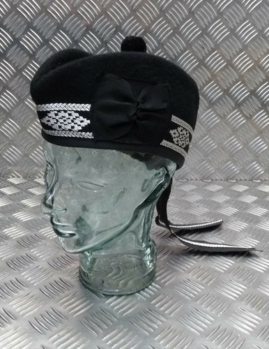 Glengarry pipers hat black - hat,