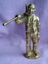 Vintage Solid Brass Miner with