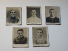 5 x DC Thomson Pinnace type football cigarette photo cards Liverpool Chelsea 