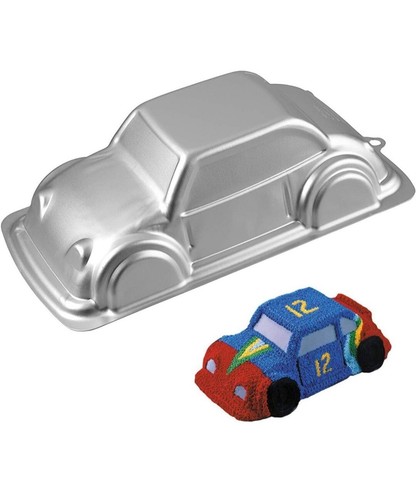 Vintage car cake pan aluminum - car,