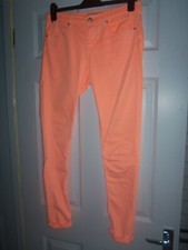 topshop neon orange leigh