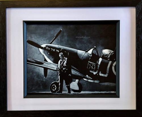 Spitfire with pilot an - with,