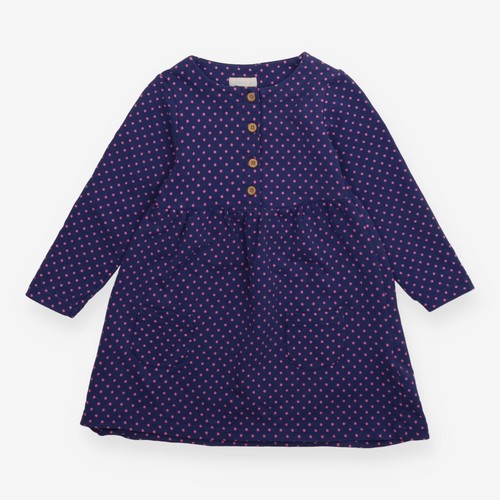 Jersey dress navy pink - jersey,