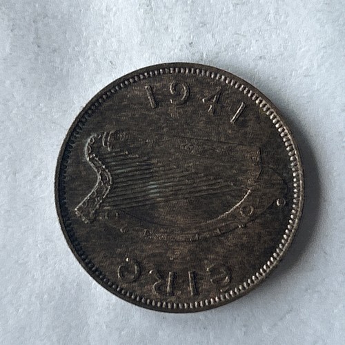 Irish 1941 farthing coin - irish,