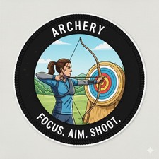 Archery patch badge - badge, patches