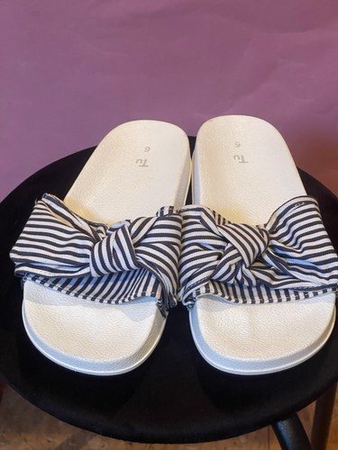 Ladies slip sandals size - on,