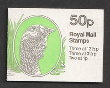 1983 FB25 50p Rare Farm Animals. No 3 - Toulouse Goose Folded Booklet. X845n