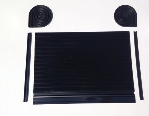Tambour doors piano black - piano,
