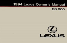 1994 Lexus GS 300 Owner's