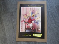 Norvic Shoes Floral Arrangement Constance Spry Early Original Bright Poster