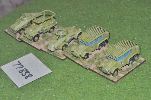 15mm ww2 german 5 vehicles - -,