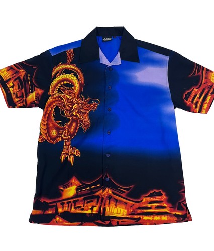 Mens graphic flame dragon - mens,
