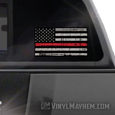 Thin Red Line distressed