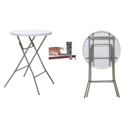 Folding plastic tall tables