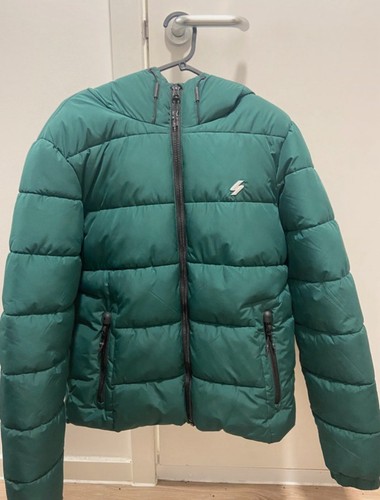 Superdry men green hooded - green,