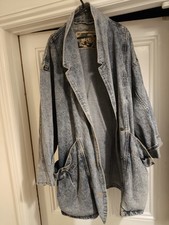Vintage Reliable Clothing Co BlueAcid Wash Denim Jacket Oversized 80s 90s Street