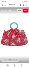 Cath Kidston Floral Craft Tote Knitting Sewing Bag VGC Cotton Lined Fabric