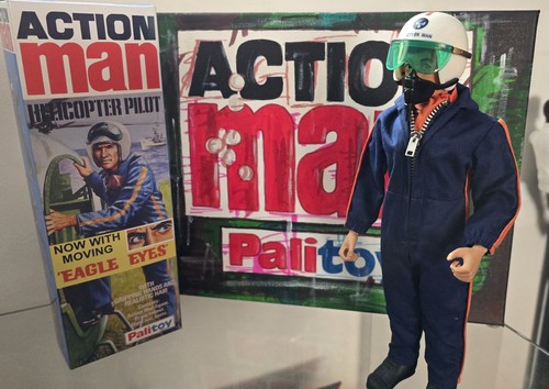 Vintage action man helecopter - action,