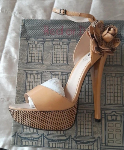 Red dead platforms heels - or,