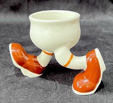 Carlton Wear “Walking Egg Cup With Legs” Lustre Pottery 1971