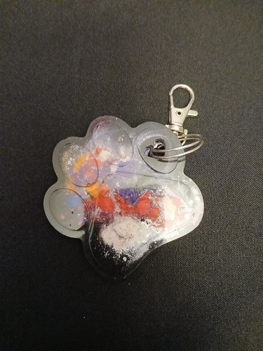 Oversize resin keyring - oversize,