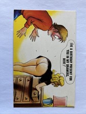 Bamforth Black Triangle Vintage Saucy Seaside Comic Postcard No 72 Fitzpatrick