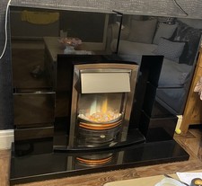 Granite Fireplace & Electric Fire Heater