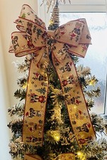 Christmas tree topper bow - tree,
