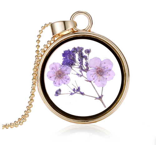 Natural dried flower - flower, round