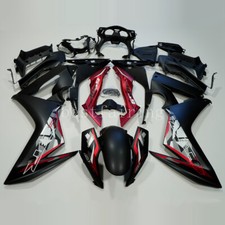 Matte black red fairing - black,
