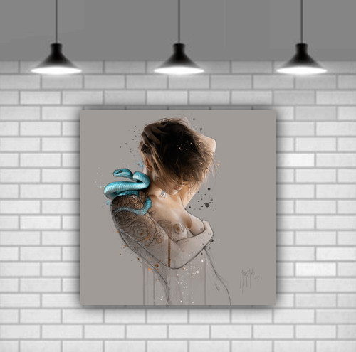 Female nude erotic canvas - erotic, wall