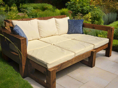 Solid wood garden daybed - wood,